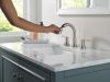 DELTA Trinsic Two Handle Widespread Pull Down Bathroom Faucet — Stainless