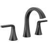 DELTA Lineax Two Handle Widespread Bathroom Faucet — Matte Black