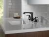 DELTA Ashlyn Two Handle Widespread Lavatory Faucet - Metal Pop-Up — Matte Black