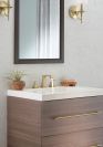 DELTA Ashlyn Two Handle Widespread Bathroom Faucet with EZ Anchor — Champagne Bronze