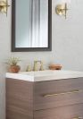 DELTA Ashlyn Two Handle Widespread Bathroom Faucet with EZ Anchor — Champagne Bronze