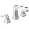DELTA Ashlyn Two Handle Widespread Bathroom Faucet with EZ Anchor — Chrome