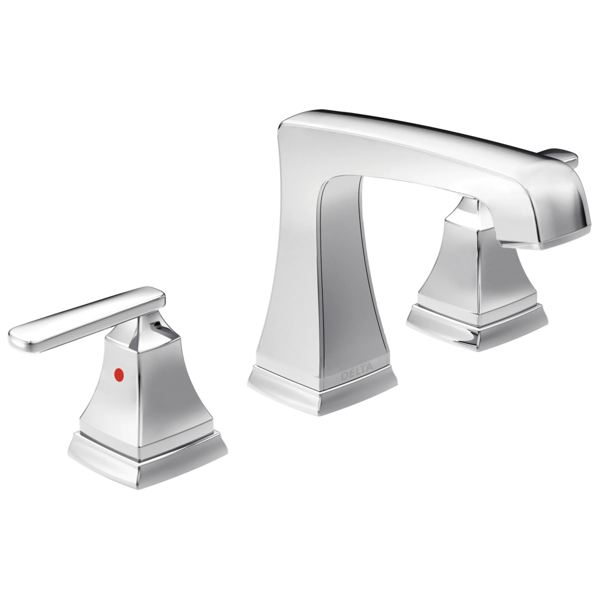 DELTA Ashlyn Two Handle Widespread Bathroom Faucet with EZ Anchor — Chrome