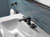 DELTA Ara Two Handle Widespread Bathroom Faucet — Matte Black