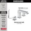 DELTA Ara Two Handle Widespread Bathroom Faucet — Chrome