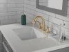 DELTA Stryke Two Handle Widespread Pull Down Bathroom Faucet — Lumicoat® Champagne Bronze