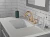 DELTA Stryke Two Handle Widespread Pull Down Bathroom Faucet — Lumicoat® Champagne Bronze
