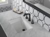 DELTA Stryke Widespread Faucet — Matte Black