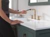 DELTA Nicoli Two Handle Widespread Pull-Down Bathroom Faucet — Champagne Bronze
