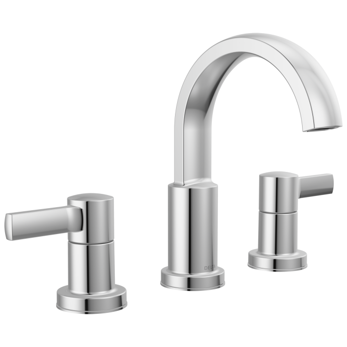 DELTA Albion  Two Handle Widespread Bathroom Faucet — Chrome