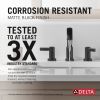 DELTA Albion  Two Handle Widespread Bathroom Faucet — Matte Black