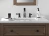 DELTA Albion  Two Handle Widespread Bathroom Faucet — Matte Black