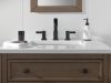 DELTA Albion  Two Handle Widespread Bathroom Faucet — Matte Black
