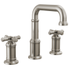 DELTA Broderick Two Handle Widespread Bathroom Faucet — Lumicoat® Stainless