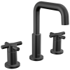 DELTA Nicoli Two Handle Widespread Bathroom Faucet — Matte Black