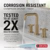 DELTA Nicoli Two Handle Widespread Bathroom Faucet — Champagne Bronze