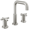 DELTA Nicoli Two Handle Widespread Bathroom Faucet — Stainless
