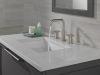 DELTA Nicoli Two Handle Widespread Bathroom Faucet — Stainless