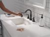 DELTA Cassidy Two Handle Widespread Pull Down Bathroom — Matte Black