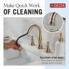 DELTA Cassidy Two Handle Widespread Pull Down Bathroom Faucet — Champagne Bronze
