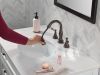 DELTA Cassidy Two Handle Widespread Pull Down Bathroom Faucet — Venetian Bronze