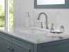 DELTA Cassidy Two Handle Widespread Pull Down Bathroom Faucet — Stainless