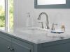 DELTA Cassidy Two Handle Widespread Pull Down Bathroom Faucet — Stainless