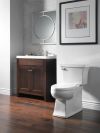 DELTA Cassidy Two Handle Widespread Bathroom Faucet - Less Handles — Stainless