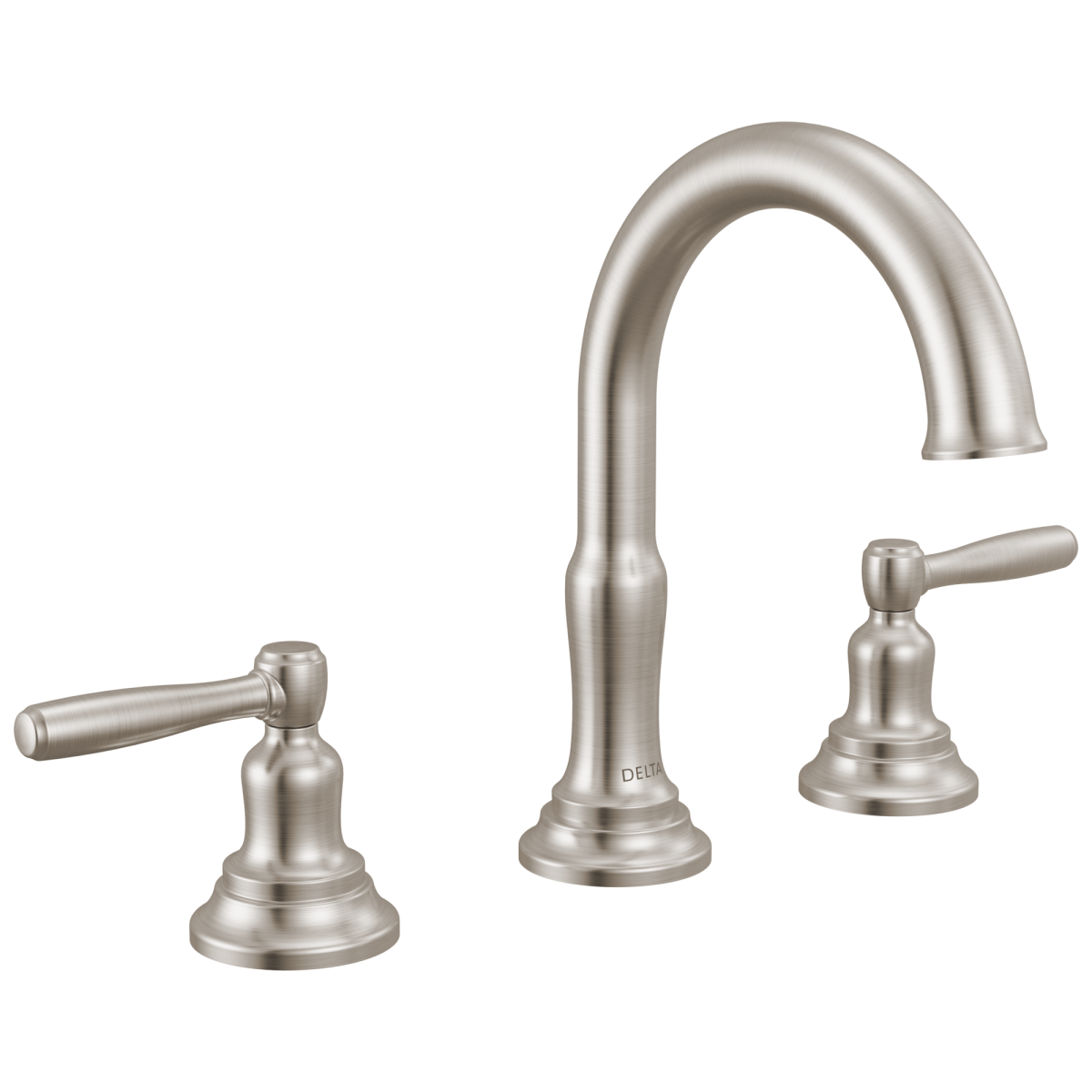 DELTA Roe Two Handle Widespread Bathroom Faucet — Stainless