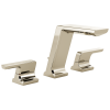 DELTA Pivotal Two Handle Widespread Bathroom Faucet — Lumicoat® Polished Nickel
