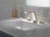 DELTA Pivotal Two Handle Widespread Bathroom Faucet — Lumicoat® Polished Nickel