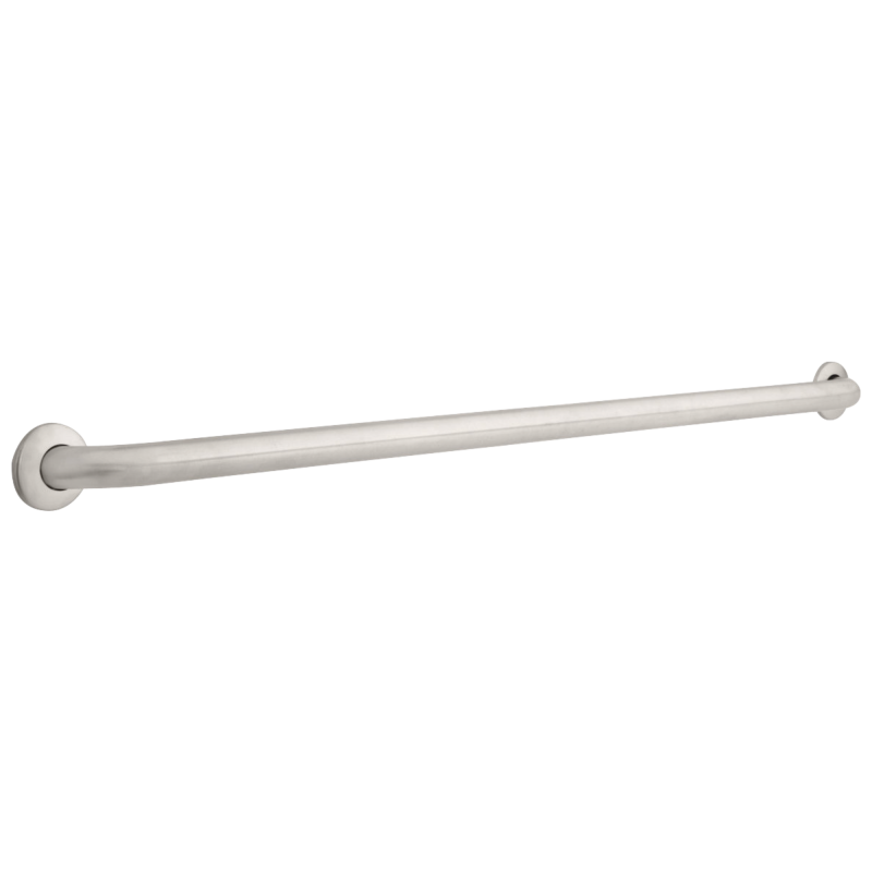 DELTA 1-1/2" x 48" Grab Bar, Concealed Mounting — Stainless