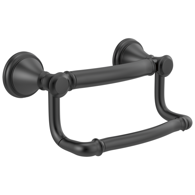 DELTA Décor Assist Traditional Tissue Holder with Assist Bar — Matte Black