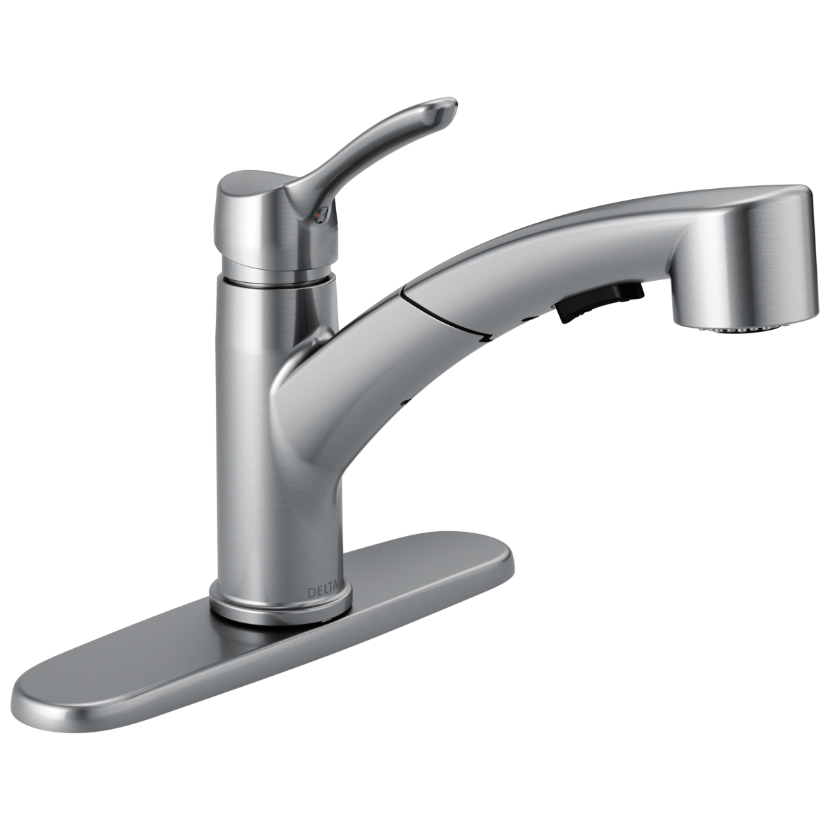 DELTA Collins Single Handle Pull-Out Kitchen Faucet — Arctic Stainless