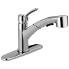 DELTA Collins Single Handle Pull-Out Kitchen Faucet — Chrome