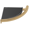 DELTA BathSafety Contemporary Corner Shelf with Assist Bar — Champagne Bronze