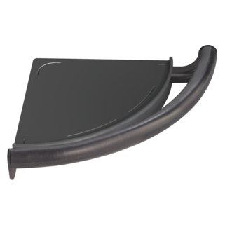 DELTA BathSafety Contemporary Corner Shelf with Assist Bar — Venetian Bronze