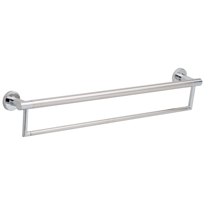 DELTA BathSafety 24" Contemporary Towel Bar with Assist Bar — Chrome
