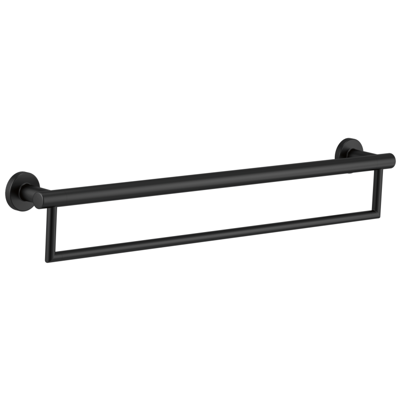 DELTA BathSafety DELTA 24" Contemporary Towel Bar with Assist Bar — Matte Black