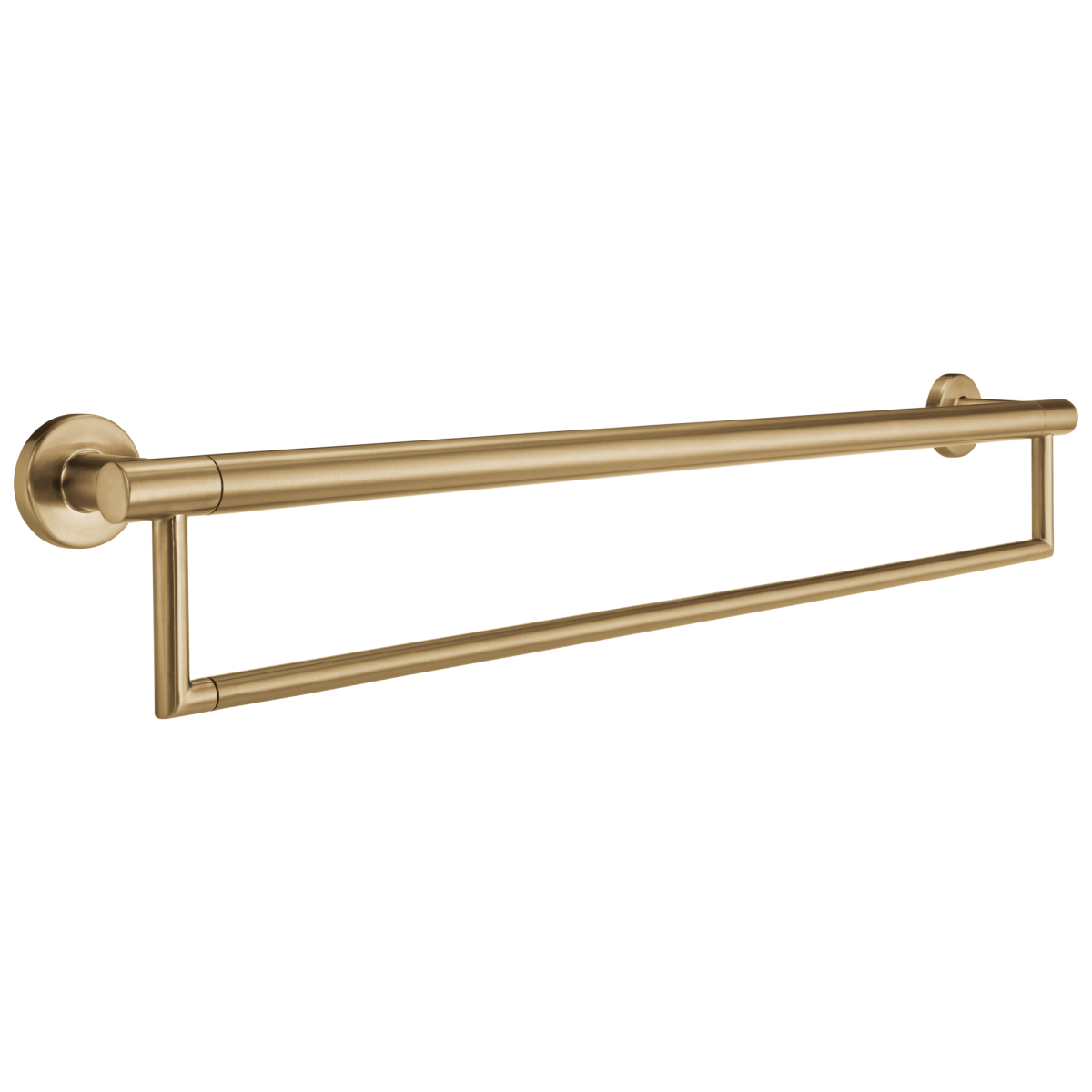 DELTA BathSafety 24" Contemporary Towel Bar with Assist Bar — Champagne Bronze