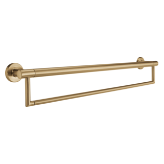 DELTA BathSafety 24" Contemporary Towel Bar with Assist Bar — Champagne Bronze