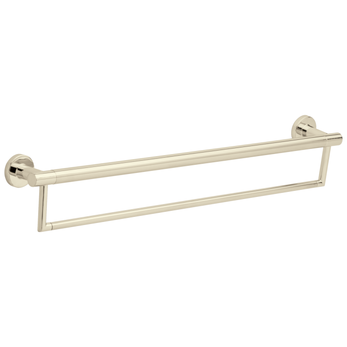 DELTA BathSafety 24" Contemporary Towel Bar with Assist Bar — Polished Nickel