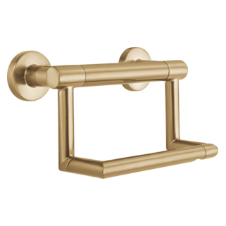 DELTA BathSafety Contemporary Tissue Holder with Assist Bar — Champagne Bronze