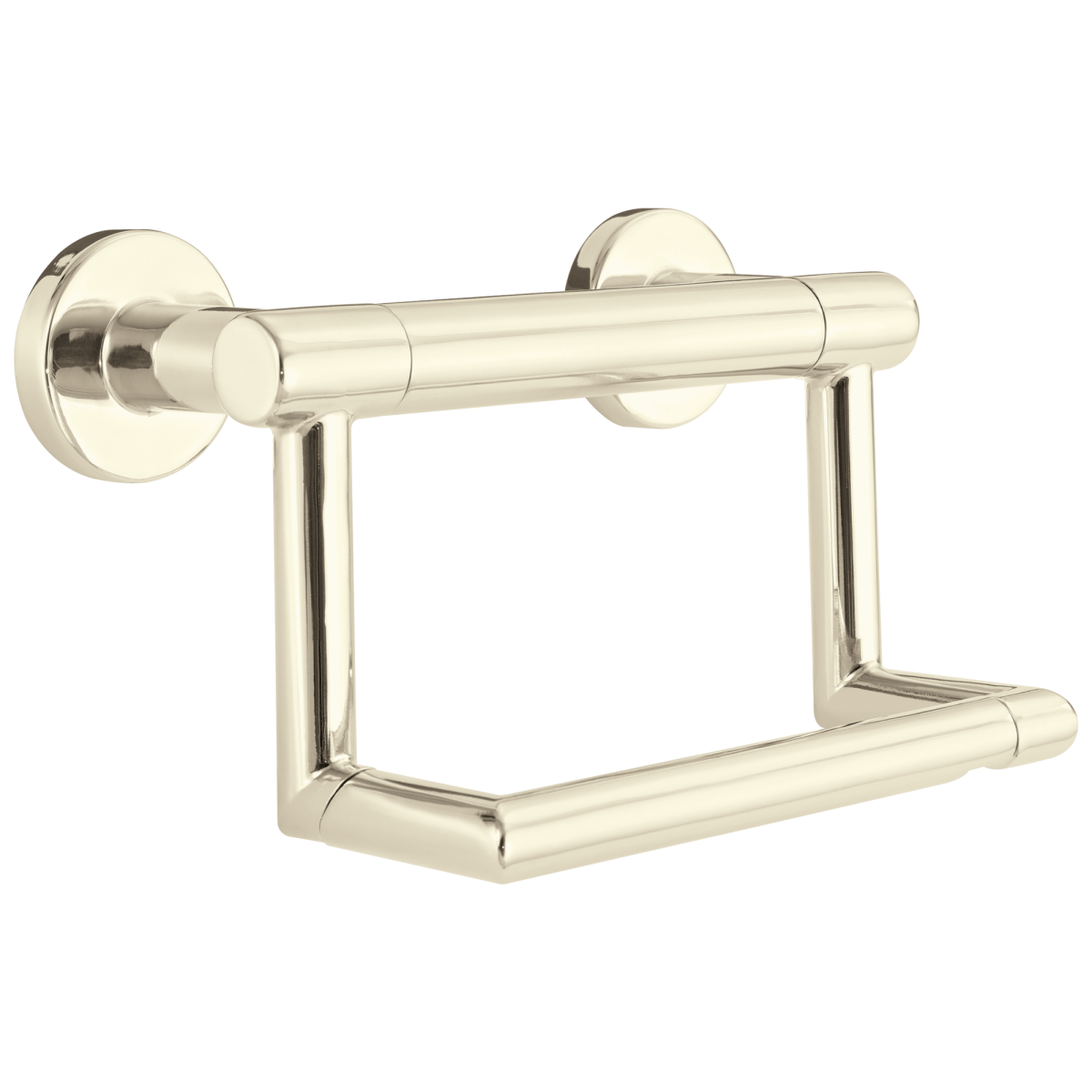 DELTA BathSafety Contemporary Tissue Holder with Assist Bar — Polished Nickel