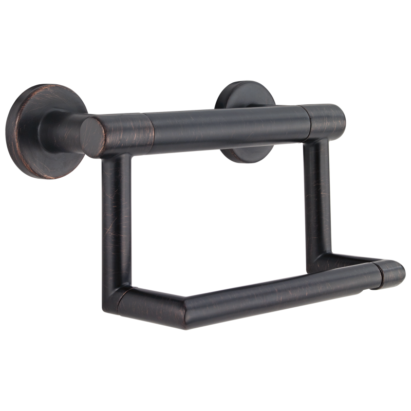 DELTA BathSafety Contemporary Tissue Holder with Assist Bar — Venetian Bronze