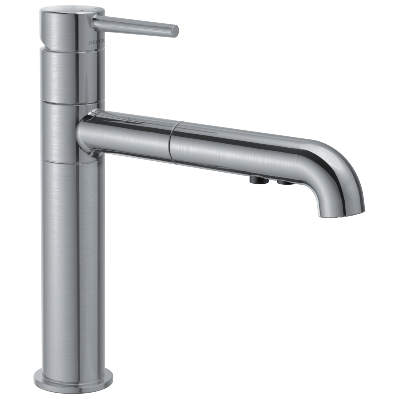 DELTA Trinsic Single Handle Pull-Out Kitchen Faucet — Arctic Stainless