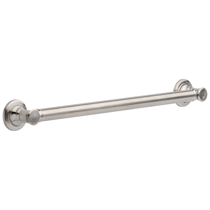DELTA BathSafety 24" Traditional Decorative ADA Grab Bar — Stainless