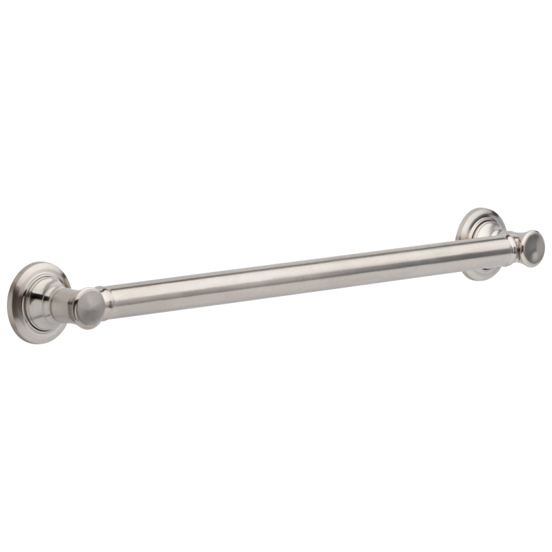 DELTA BathSafety 24" Traditional Decorative ADA Grab Bar — Stainless