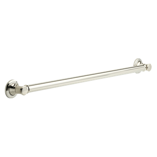 DELTA BathSafety 36" Traditional Decorative ADA Grab Bar — Polished Nickel