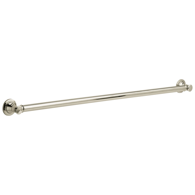 DELTA BathSafety 42" Traditional Decorative ADA Grab Bar — Polished Nickel
